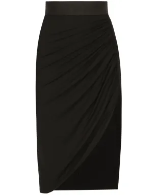 Dolce & Gabbana ドレープ付きアシンメトリーミニスカート ブラック - サムネイル1
