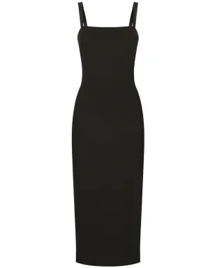 Dolce & Gabbana ミラノステッチ ミディドレス - ブラック - サムネイル1