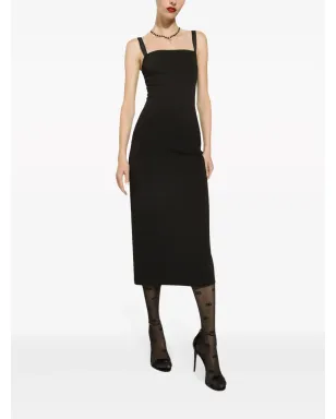 Dolce & Gabbana ミラノステッチ ミディドレス - ブラック - サムネイル2