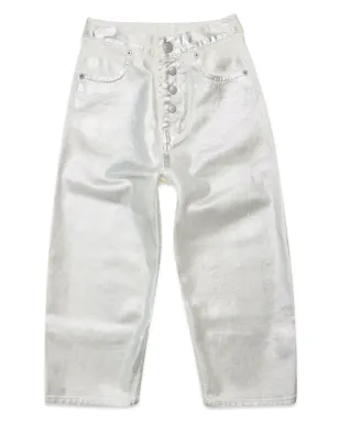 MM6 Maison Margiela Kids メタリックストレートジーンズ - サムネイル1