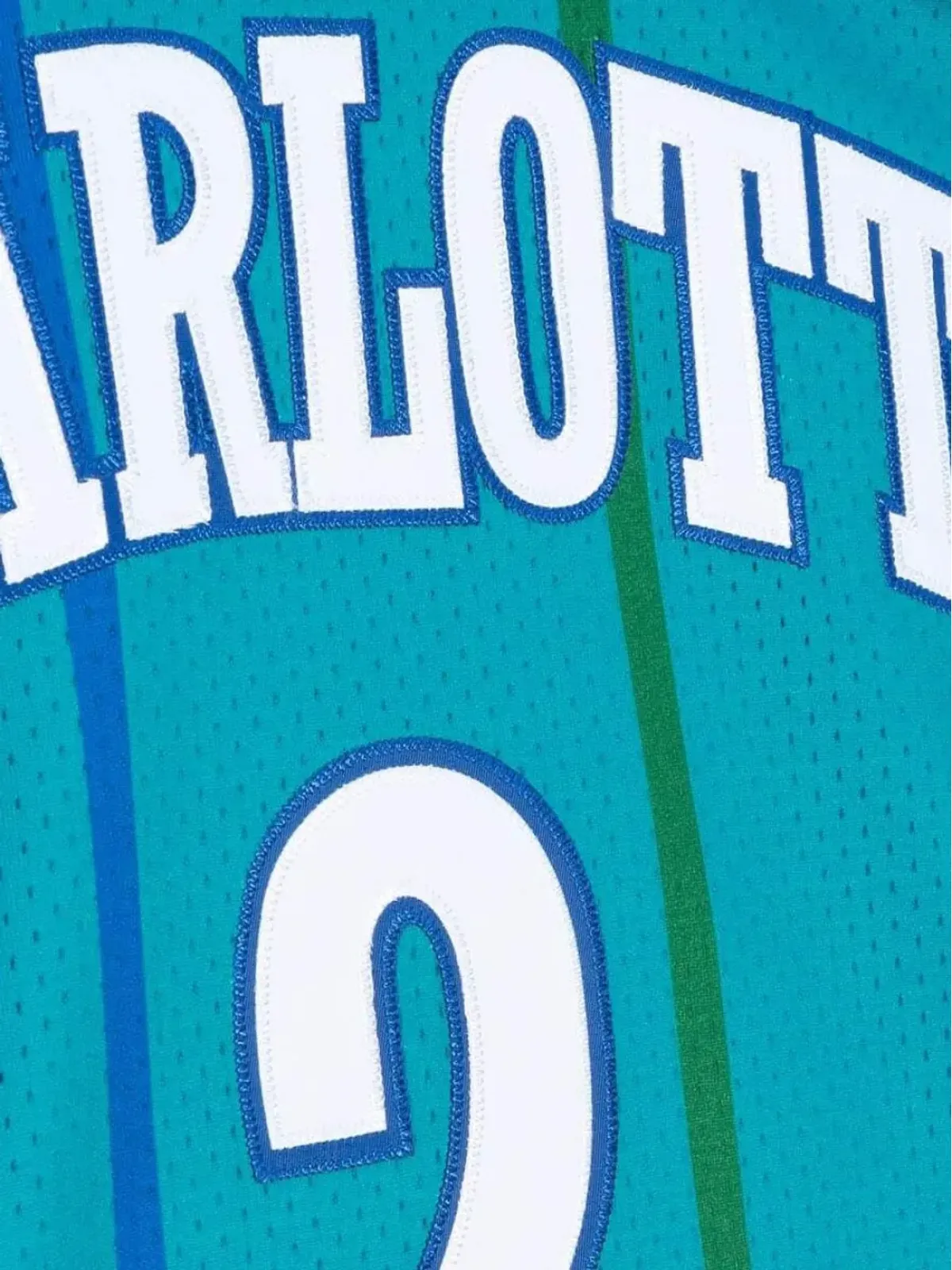 Mitchell & Ness NBA Charlotte Hornets 92 Larry Johnson ジャージー ブルー - 画像2
