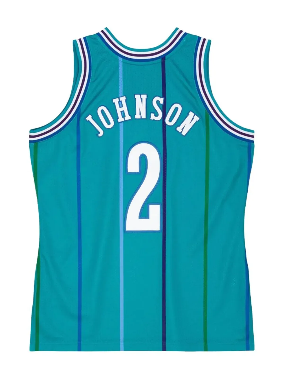 Mitchell & Ness NBA Charlotte Hornets 92 Larry Johnson ジャージー ブルー - 画像3