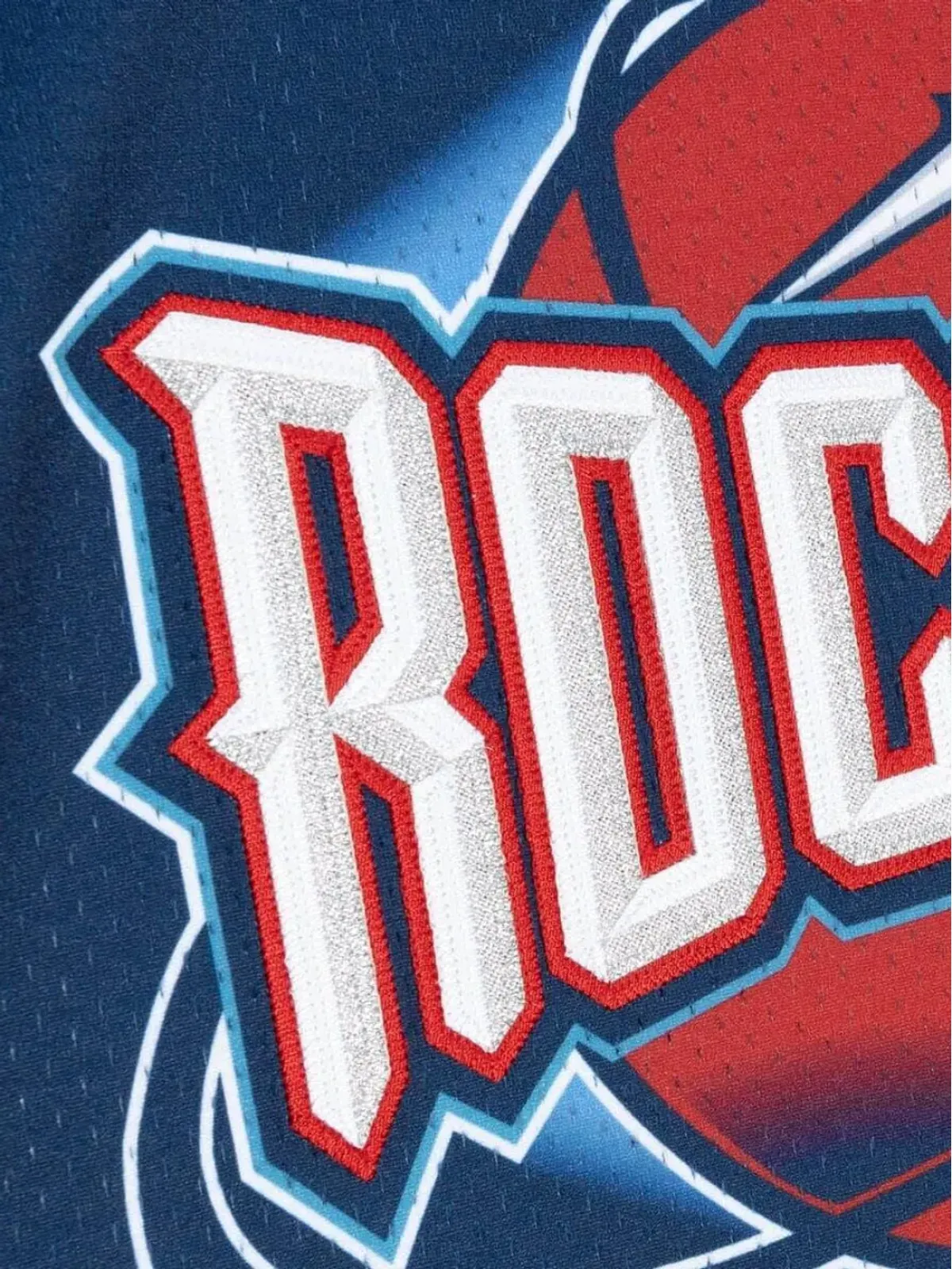 Mitchell & Ness NBA ヒューストン・ロケッツ 96 Clyde Drexler 認定ロードジャージ - ブルー - 画像2