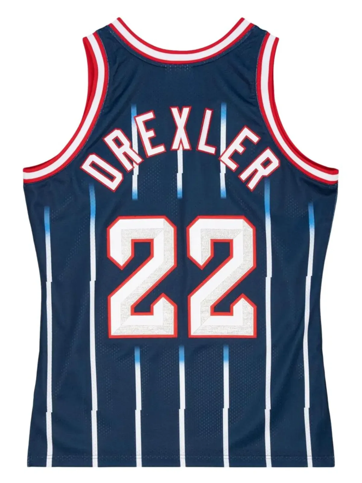 Mitchell & Ness NBA ヒューストン・ロケッツ 96 Clyde Drexler 認定ロードジャージ - ブルー - 画像3