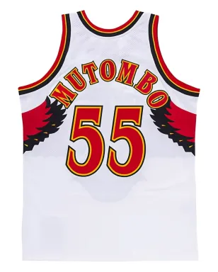 Mitchell & Ness NBAアトランタ・ホークス 96 Dikembe Mutombo ジャージ - ホワイト - サムネイル2