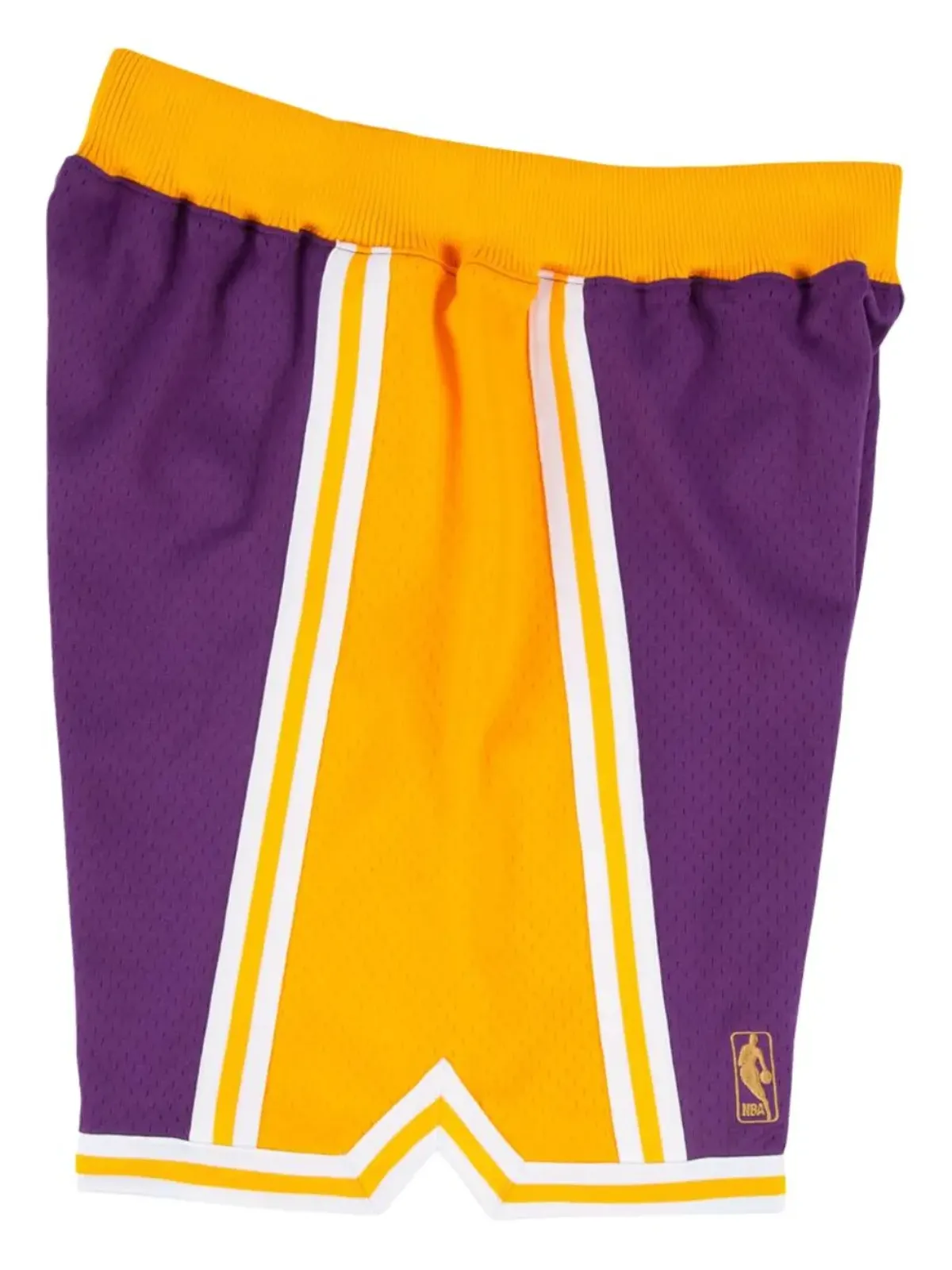 Mitchell & Ness NBA LA Lakers 96-97 オーセンティック・ロードショーツ パープル - 画像2