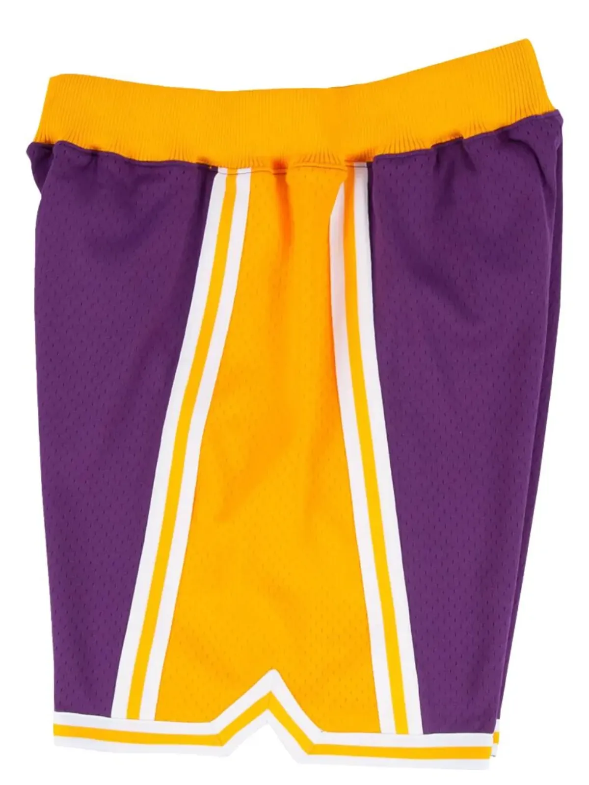 Mitchell & Ness NBA LA Lakers 96-97 オーセンティック・ロードショーツ パープル - 画像3