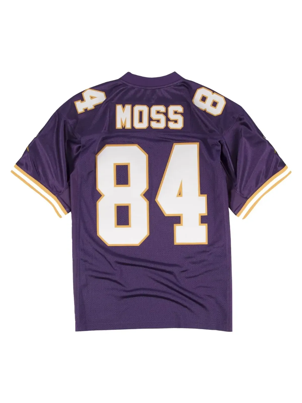 Mitchell & Ness NFL Minnesota Vikings 98 Randy Moss オーセンティックジャージーTシャツ パープル - 画像2