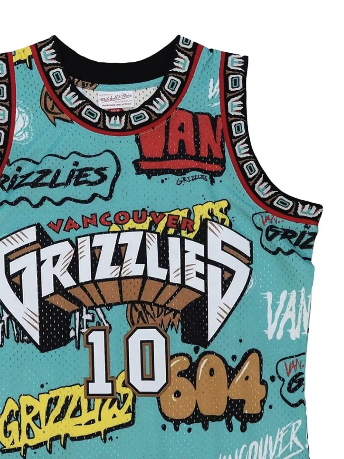Mitchell & Ness NBA グリズリーズ 1998 Mike Bibby スラップステッカー スウィングマン ジャージー ベストトップ - ブルー - 画像2