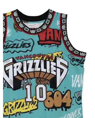 Mitchell & Ness NBA グリズリーズ 1998 Mike Bibby スラップステッカー スウィングマン ジャージー ベストトップ - ブルー - サムネイル2