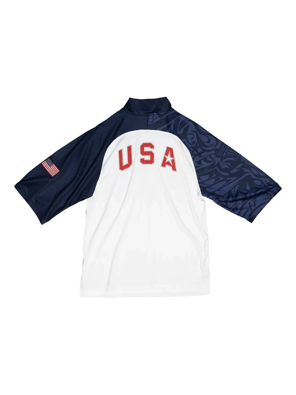 Mitchell & Ness NBA USA 2008 バスケットボール シューティングシャツ - White - 画像2