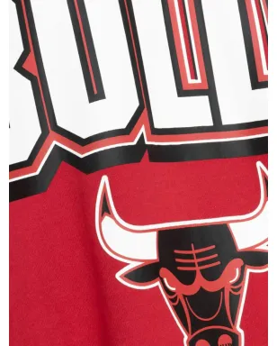 Mitchell & Ness オールオーバー クルー 2.0「NBA Chicago Bulls」 スウェットシャツ - レッド - サムネイル3