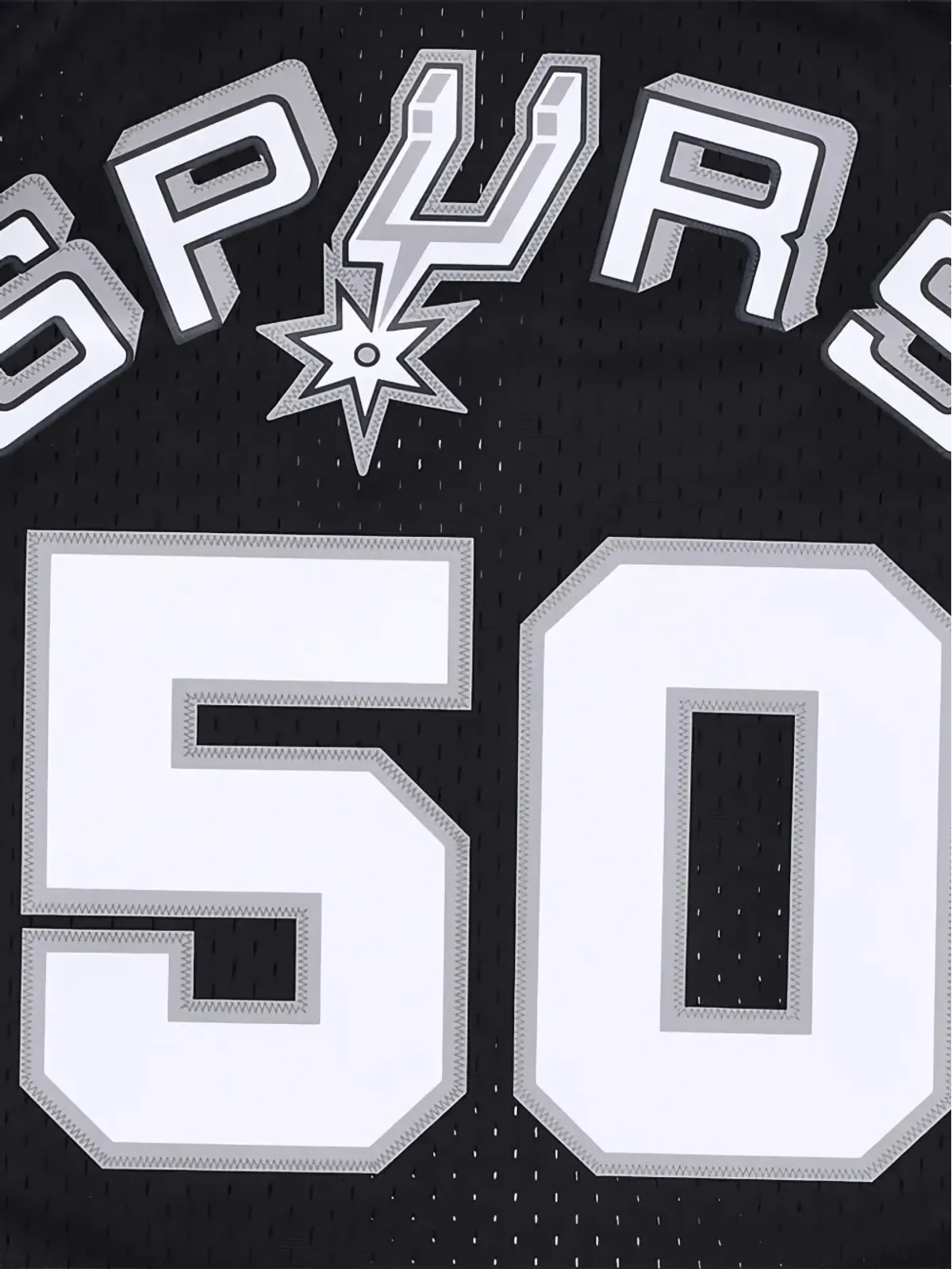 Mitchell & Ness NBA Spurs 98-99 David Robinson スウィングマンジャージ ブラック - 画像5