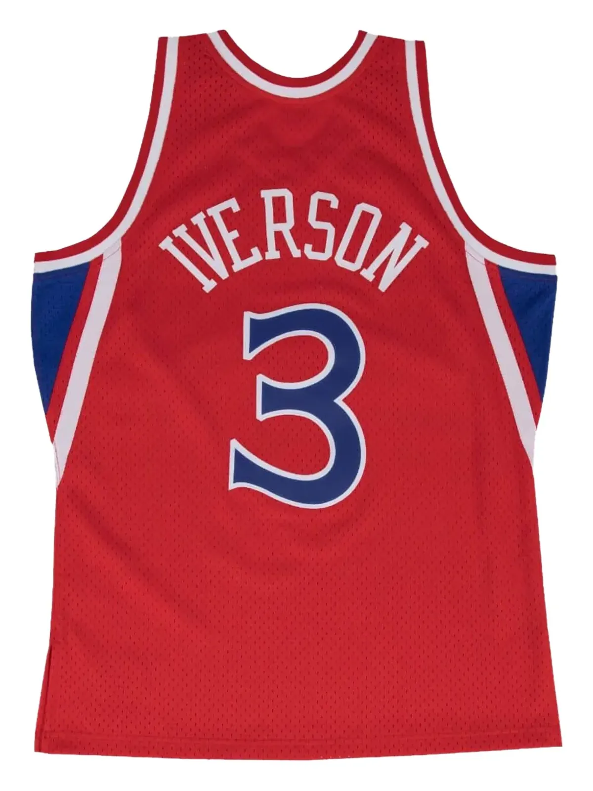 Mitchell & Ness × NBA 76ers 96 Allen Iverson スイングマン・ロード タンクトップ レッド - 画像2