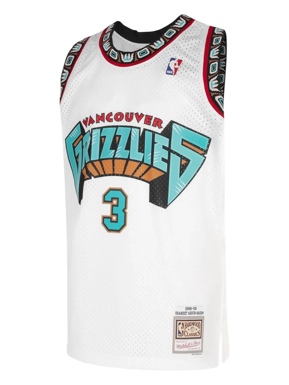 Mitchell & Ness × NBA 98グリズリーズ Shareef Abdur-Rahim スウィングマン ホーム タンクトップ - White - 画像2