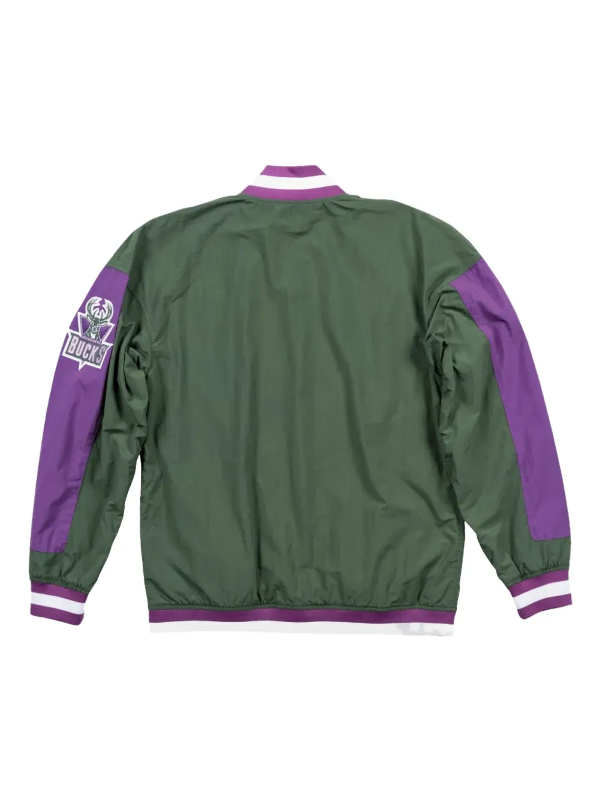 Mitchell & Ness NBAミルウォーキー・バックス 96-97 バスケットボール ウォームアップ ジャケット グリーン - 画像2