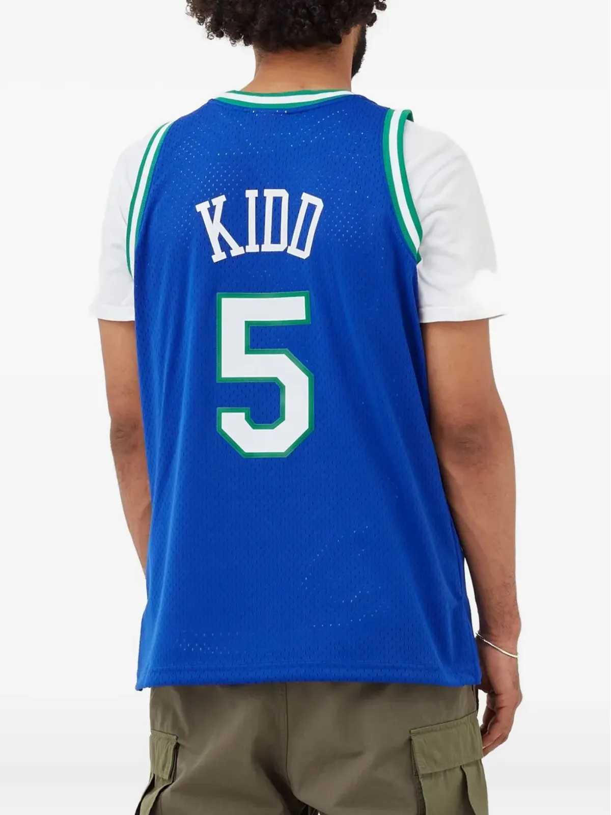 Mitchell & Ness NBA Dallas Mavericks ジャージ - ブルー - 画像3