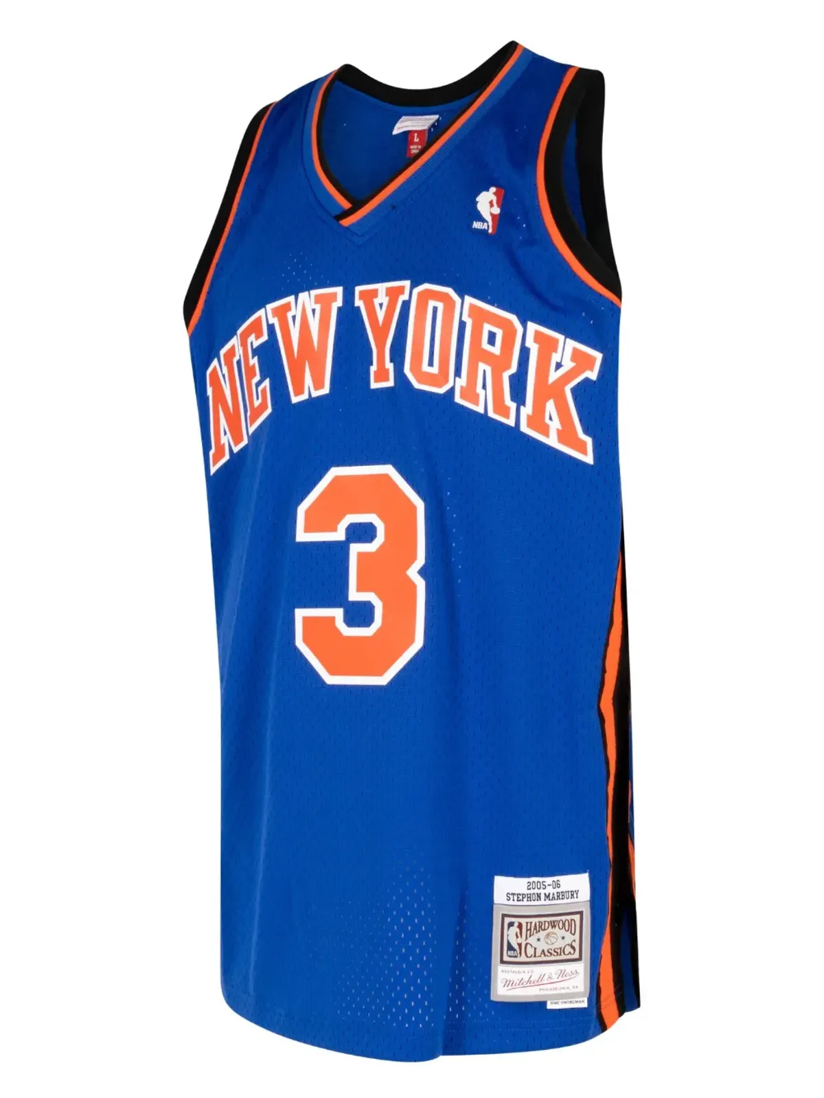 Mitchell & Ness スウィングマン NBA New York Knicks 2005/06 Stephon Marbury ジャージ - ブルー - 画像3