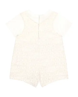 Dolce & Gabbana Kids ロゴアップリケ コットン ロンパース - サムネイル2