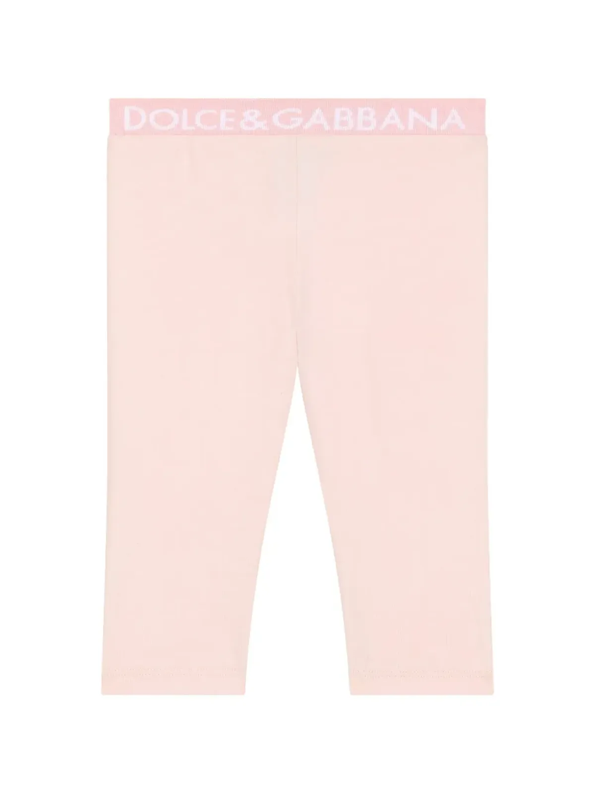 Dolce & Gabbana Kids ロゴ入りウエストバンド コットンレギンス - 画像1