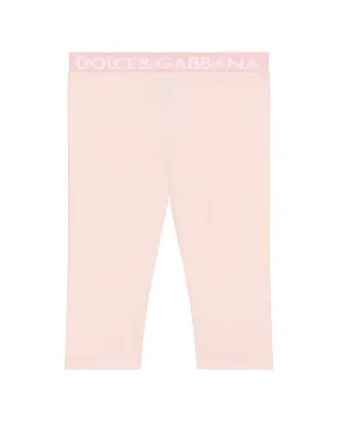 Dolce & Gabbana Kids ロゴ入りウエストバンド コットンレギンス - サムネイル1