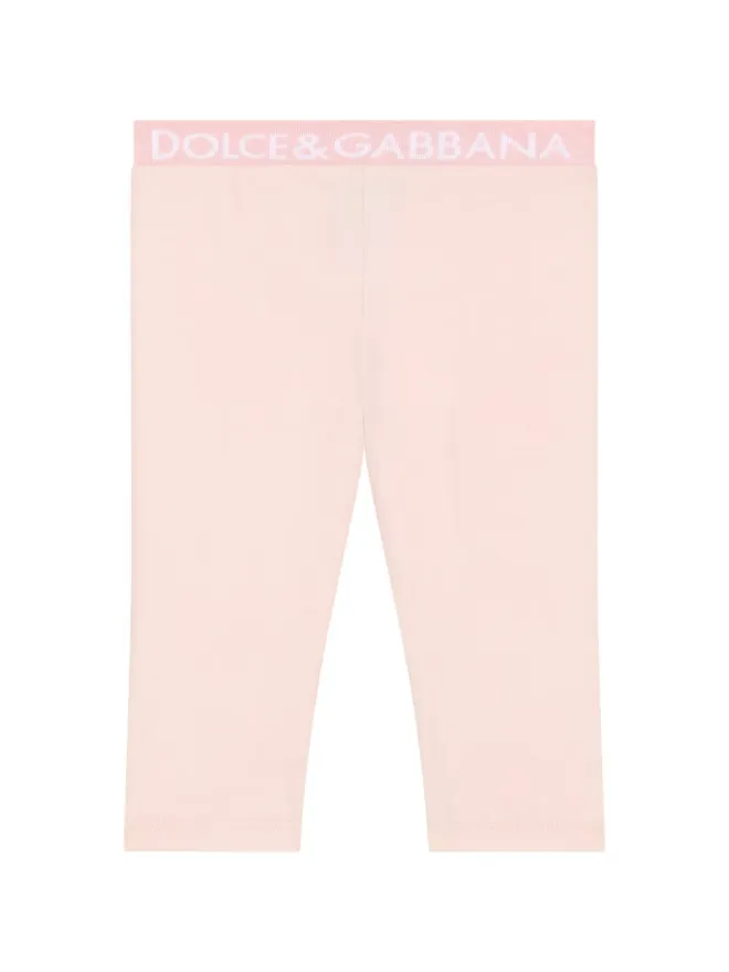 Dolce & Gabbana Kids Dolce & Gabbana Kids ロゴ入りウエストバンド コットンレギンスの商品画像