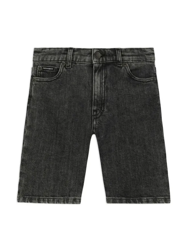 Dolce & Gabbana Kids Dolce & Gabbana Kids デニムのバミューダショーツの商品画像