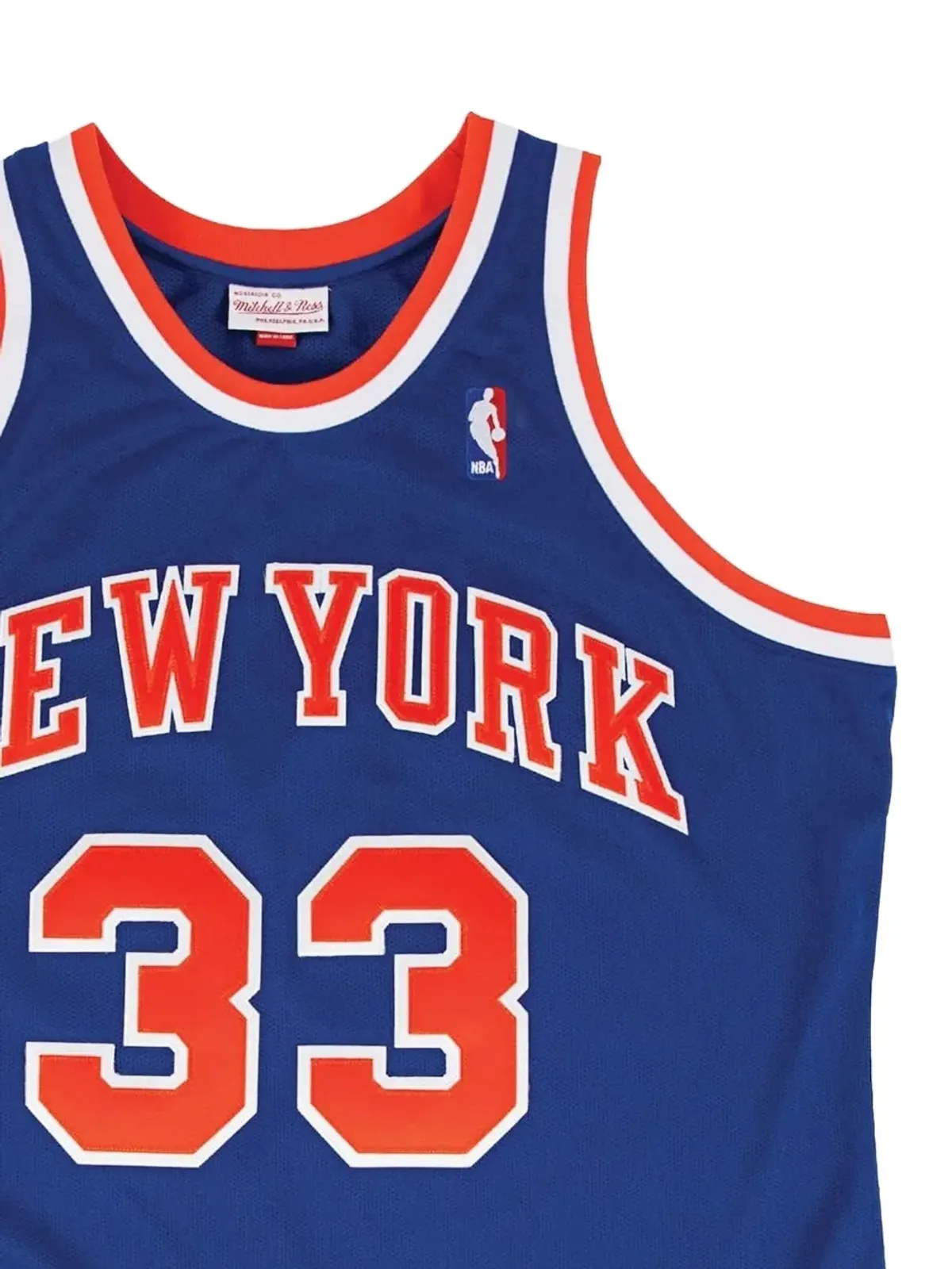 Mitchell & Ness Authentic Road NBA NY Knicks 91 Patrick Ewing ベスト - 画像2