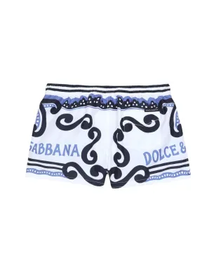 Dolce & Gabbana Kids マリーナ柄スイムショーツ - サムネイル2