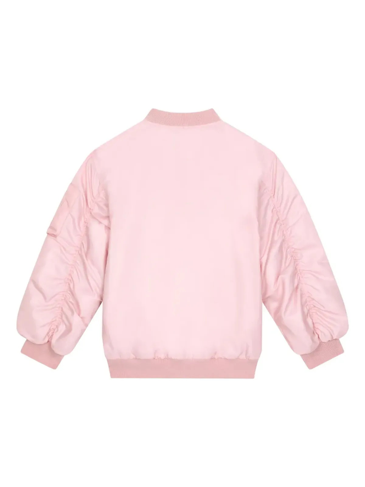 Dolce & Gabbana Kids ロゴアップリケ付きパデッドボンバー ジャケット - ピンク - 画像2