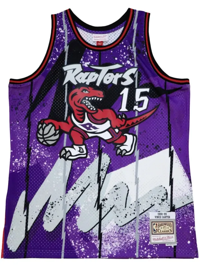 Mitchell & Ness Mitchell & Ness NBA Raptors 1998 Vince Carter Hyper Hoops Swingman ジャージー ベストトップ - Purpleの商品画像