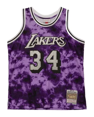 Mitchell & Ness NBA LA Lakers 96 Shaquille O'Neal Galaxy スイングマンジャージ - サムネイル1