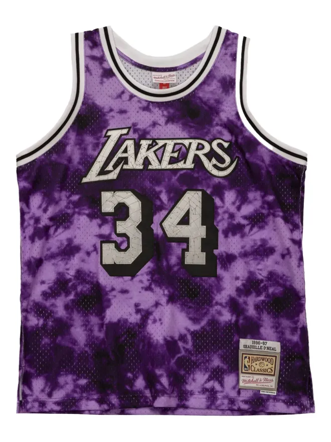 Mitchell & Ness Mitchell & Ness NBA LA Lakers 96 Shaquille O'Neal Galaxy スイングマンジャージの商品画像