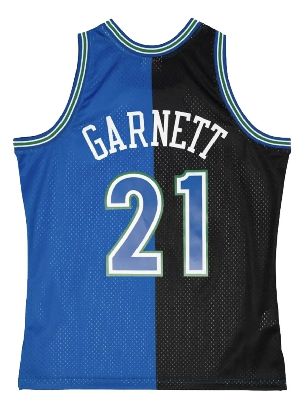 Mitchell & Ness NBA Timberwolves 1995 Kevin Garnett Split Swingman バスケットボールジャージ - ブルー - 画像2