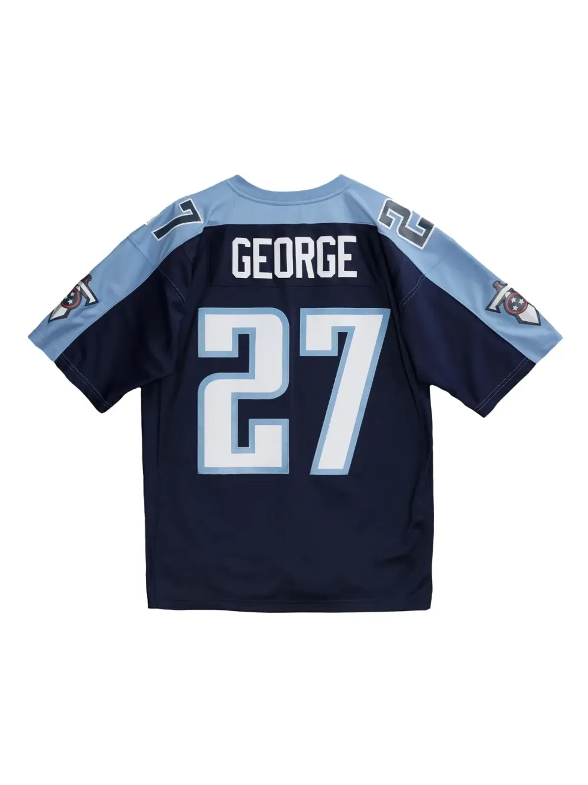Mitchell & Ness NFL テネシー・タイタンズ 99 Eddie George フットボールジャージー（ブルー） - 画像2