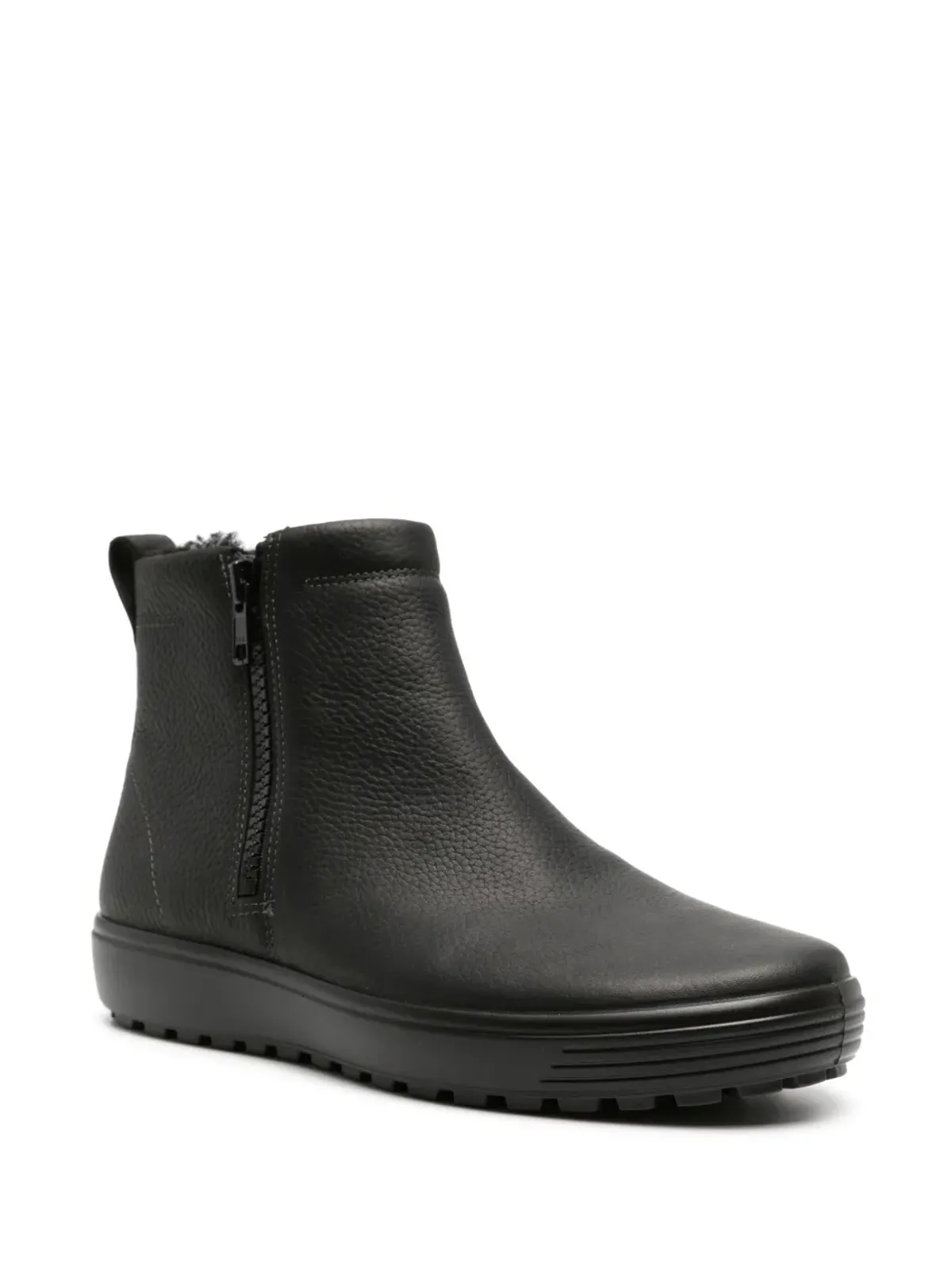 ECCO ソフト7 トレッド レザー ブーツ ブラック - 画像2