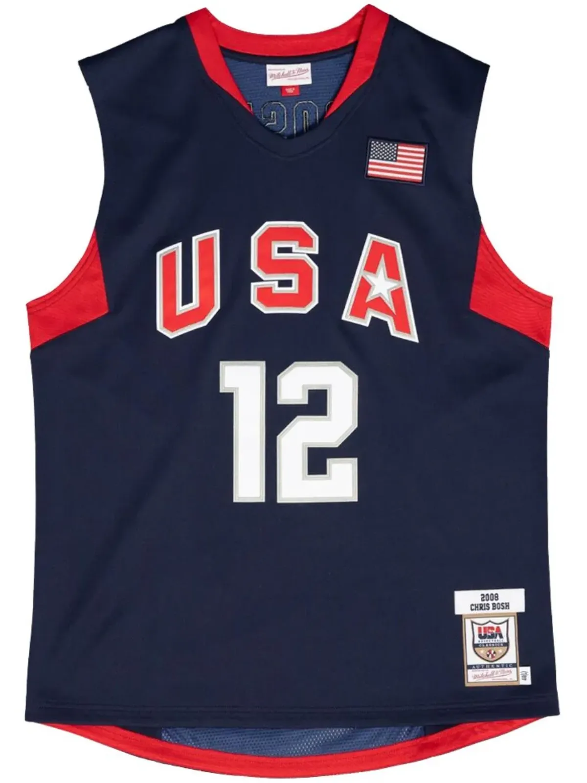 Mitchell & Ness NBA UAS 2008 クリス・ボッシュ バスケットボールジャージ - 画像1
