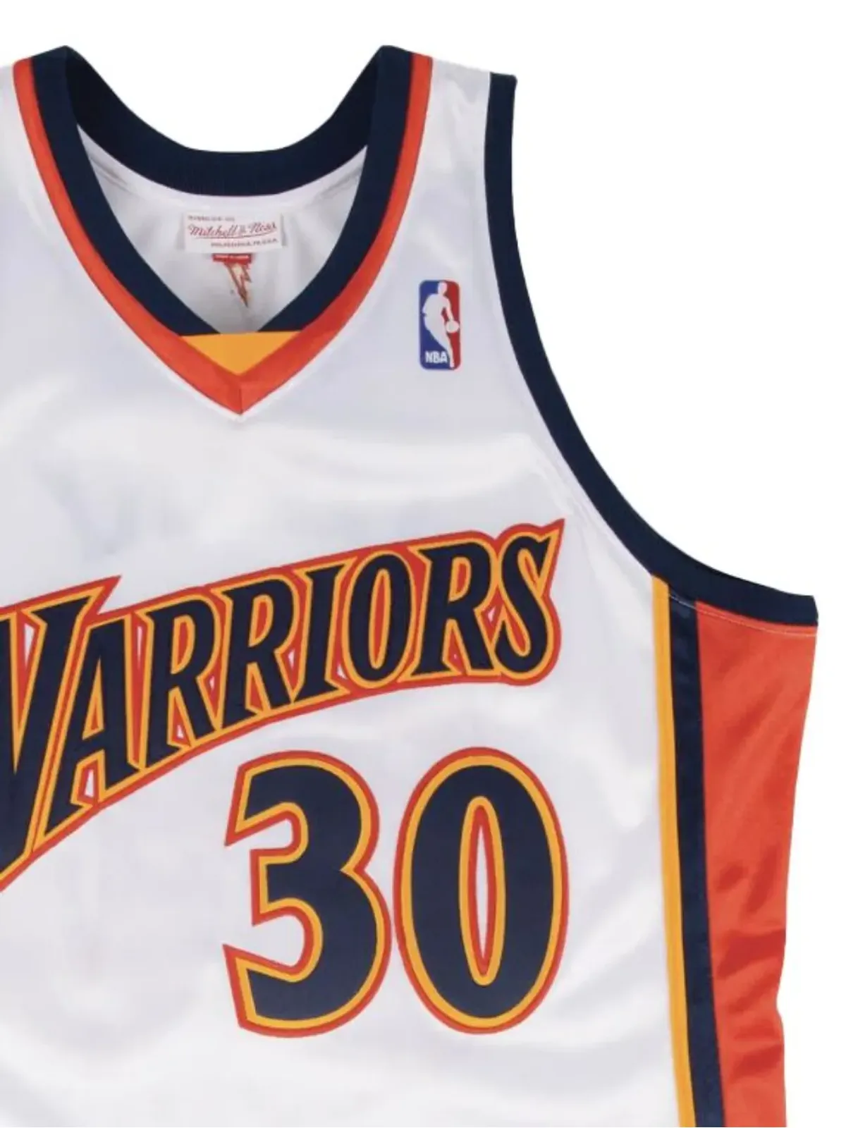Mitchell & Ness NBA ゴールデンステート・ウォリアーズ 09 ステフィン・カリー ア authentic ジャージ - White - 画像2