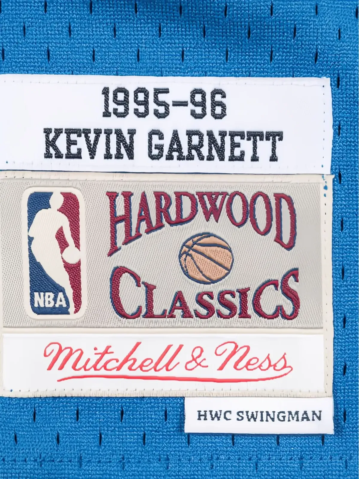 Mitchell & Ness NBA Timberwolves 95 Kevin Garnett ジャージー ブルー - 画像3