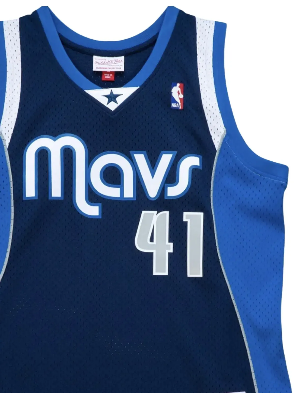 Mitchell & Ness NBA Dallas Mavericks 2011 Dirk Nowitzki スイングマン ジャージトップ - ブルー - 画像2