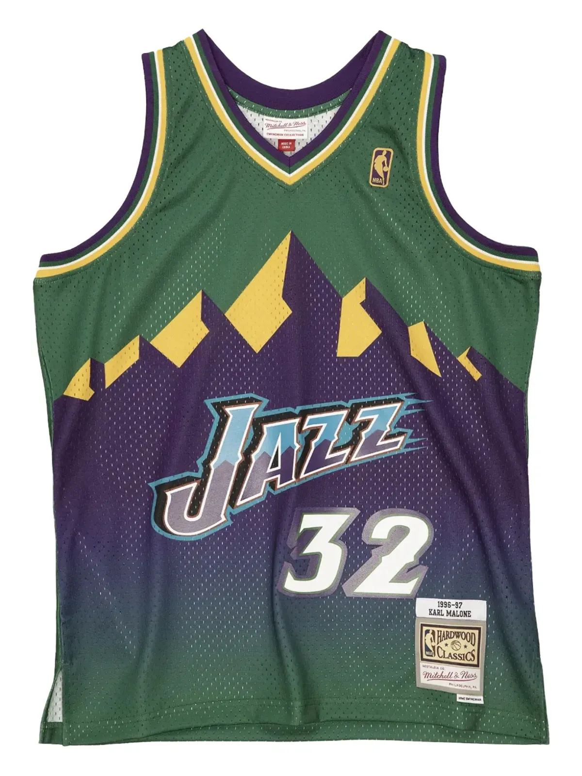 Mitchell & Ness NBA ユタ・ジャズ 1996 カール・マローン リロード スウィングマン タンクトップ - 画像1
