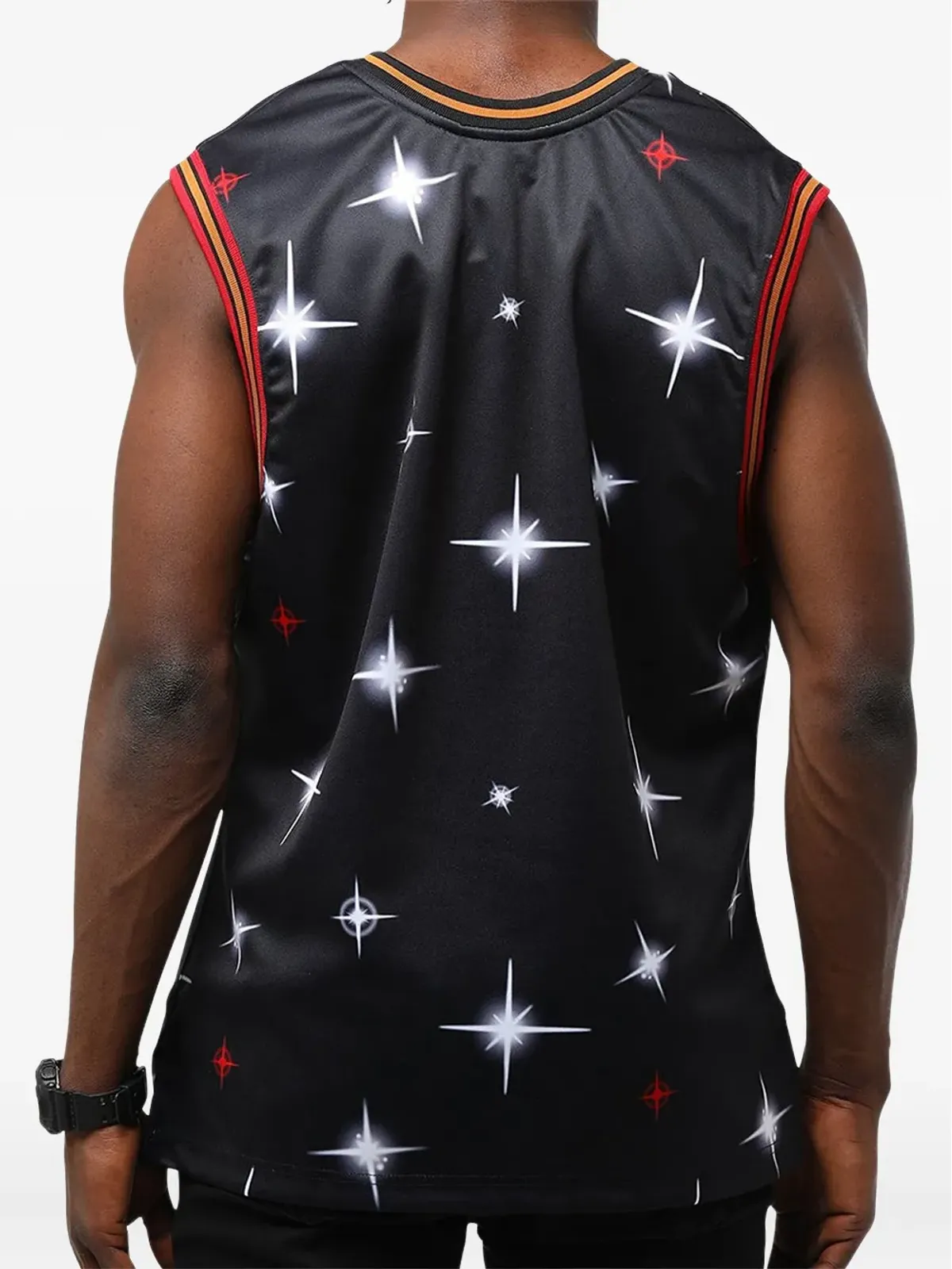 Mitchell & Ness NBA Philadelphia 76ers エアブラッシュ タンクトップ - ブラック - 画像3
