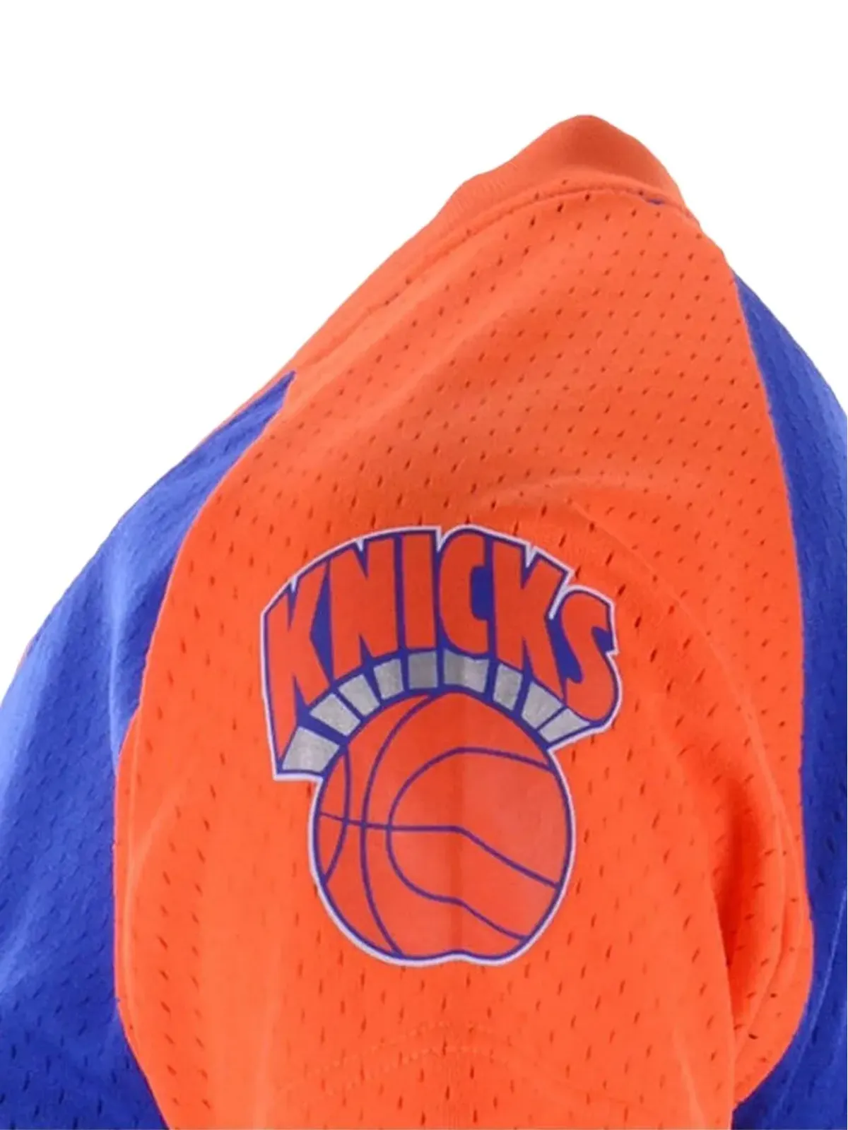 Mitchell & Ness ファイナルセコンズ メッシュ Vネック NBA Knicks Tシャツ - 画像3