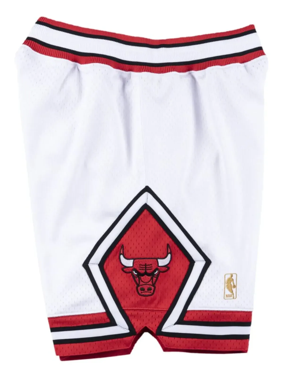 Mitchell & Ness NBA シカゴ・ブルズ 1996 バスケットボールショーツ - White - 画像2