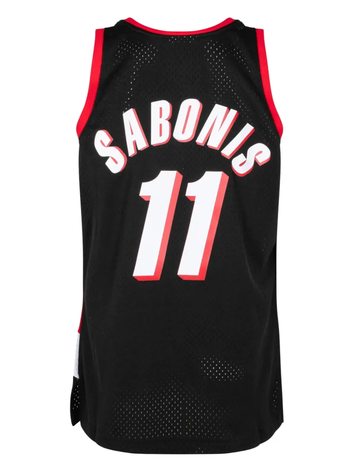 Mitchell & Ness ポートランド・トレイルブレイザーズ 1999/00 アルヴィダス・サボニス スウィングマン ロード ジャージ - 画像2
