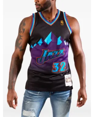 Mitchell & Ness リロードスイングマン NBA ユタジャズ 1996 カール・マローン Tシャツ - ブラック - サムネイル1