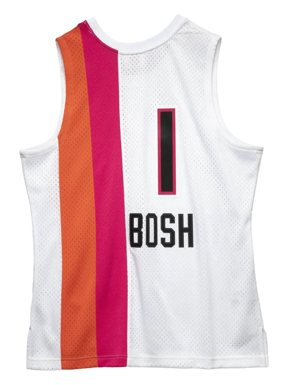 Mitchell & Ness NBA Heat 2011 クリス・ボッシュ スイングマンジャージ ホワイト - 画像2