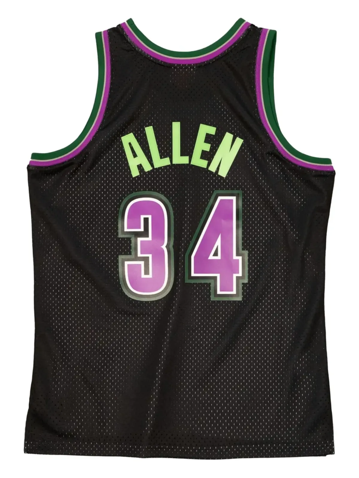 Mitchell & Ness NBA Milwaukee Bucks 1996 Ray Allen ジャージ - ブラック - 画像2