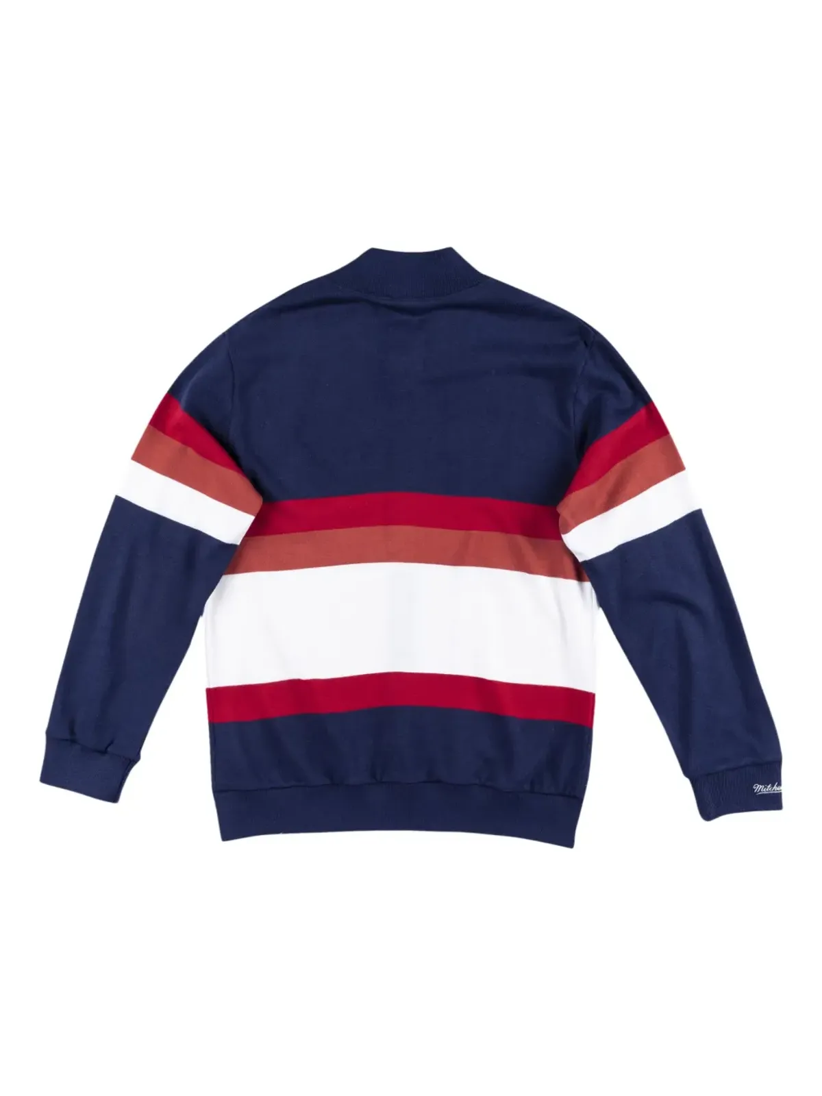 Mitchell & Ness x MLB ボストン・レッドソックス ストライプ柄ジップアップスウェット - ブルー - 画像2