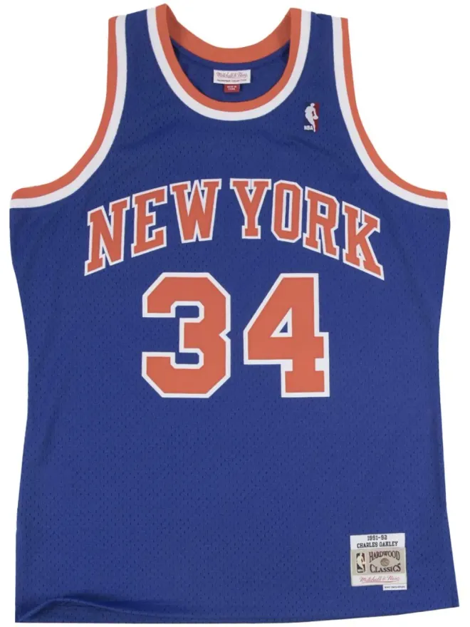 Mitchell & Ness Mitchell & Ness "NBA Knicks 91 Charles Oakley" basketball jersey - Blueの商品画像